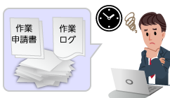 非効率な確認作業